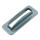 Rechteck-Schlitzöse 38 x 8 mm, Höhe 10,3 mm, verzinkt