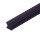 Rammschutzprofil, PVC, 37 x 35 mm, 3000 mm, anthrazit