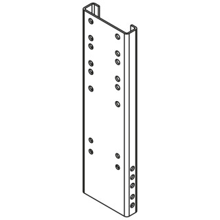 Halter, Typ 1002 GK, gerade 650 mm, grundiert
