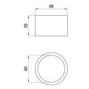 Zuggabelösen-Buchse Außen-Ø 48,0 mm,...