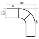 Alu-Einfassung 591152 Zuschnitt 500 mm, pressblank