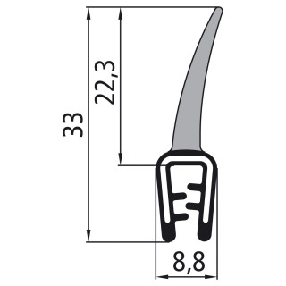 Kantenschutzprofil, Rolle 50 m