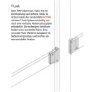 xs T-Lock Hakenblech, Alu-Magnesium legiert