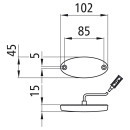 Flatpoint II LED, 12/24 V, SML, 1,50 m, P&R