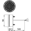 Braspoint 98 LED, 12/24 V, 3-Funkt., open end, 0,5 m,...