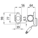 Superpoint III LED, 24 V, li/re, rt/ws/ge, 1,00m, 3-pol., Anbau