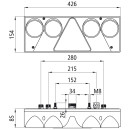 Europoint II, 24 V,rechts,7-pol.,4x 2-pol.,o.SML,m.KZL,Teil-LED