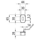 Flexipoint I LED, 9-33 V, Positionsleuchte weiß, 0,50 m, DC