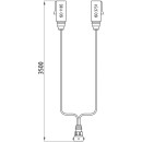 Versorgungskabel, 24 V, 3,50 m, 2 x 7-pol. Stecker, LM 30