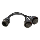 Kabelverteiler, 7-pol. ASS, 1 x Stift, 2 x Buchse, Kabel...