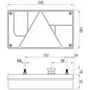 Multipoint I, 12 V, rechts, 5-polig Bajonett, mit Dreieck