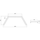 DA-Kotflügel RA 269.67, Riffelblech 3/5, 670 × 2690 × 540 mm