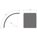 Traktorenkotflügel HS-PE 2509, Polyethylen