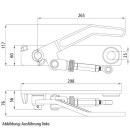 Übertotpunkt-Spanner H 519, seitlich, rechts, roh,...