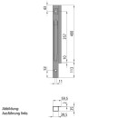 K20 Eckrunge vorne, rechts, microZINQ®5, 400 mm, Schraubversion