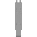 K20 Mittelrunge, Stahl, microZINQ® 5, 600 mm, mit...