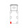 Blueline Aluminium-Eckrunge DL, hinten links, eloxiert, 600 mm