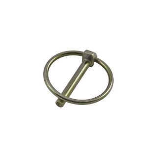 Klappsplint, galvanisch verzinkt, 10 mm, runder Federring