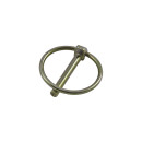 Klappsplint, galvanisch verzinkt, 10 mm, runder Federring