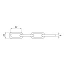 C-Gliederkette, gerade, galvanisch verzinkt, 6 mm, 30 m