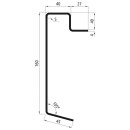 Bodenrahmenprofil, S235JRG2, roh, 7300 mm, 160 x 40 x 4 mm