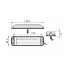 LED Kennleuchte PRO-TWIN-CAN, Aufbauversion, Kabel 0,5m, 12/24V, ECE R65,  ADR