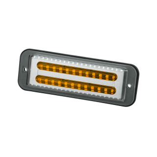 LED Kennleuchte PRO-TWIN-CAN, Einbauversion, Kabel 0,5m, 12/24V, ECE R65,  ADR