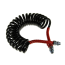 Spiralschlauch schwarz/ rot M16x1,5 / M16x1,5 4,5m