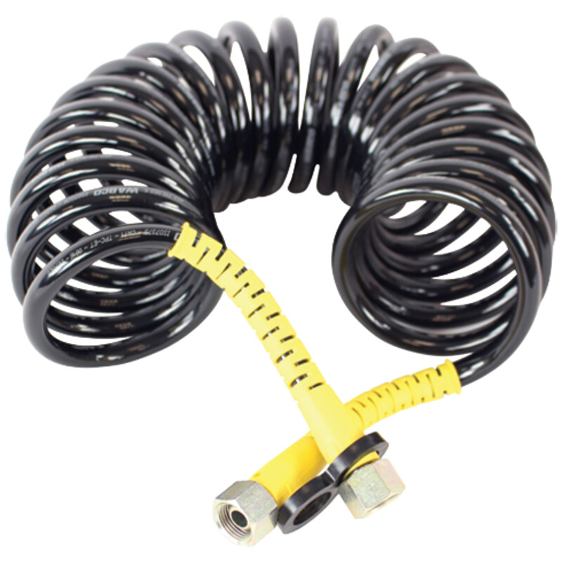 Hepf Spiralschlauch 5mm Gelb - 2m PU Schlauch Für Modellbau