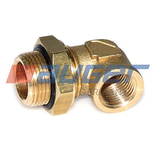 10x 90° Ellbogen Übergang mit Mutter&O-Ring M16x1,5/M22x1,5