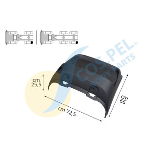 Kotflügel hinten, links passend für DAF XF 105, XF 106 10.12-