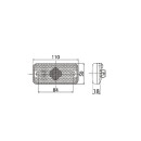 SMD 98 BK AP 1500 - Frontansicht Positionsleuchte, LED,...