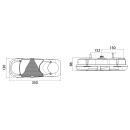 LC5T - Heckleuchte Links mit PG13 Anschlussstecker hinten