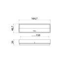 CTL 15 A - Mehrkammerleuchte, rot/weiß, 24V, LED, mit Anschluss DT4, Rückenfixierung, 3 Funktionen (Bremsleuchte + Schlussleuchte + Dynamischer Blinker)