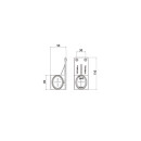 FA3 LED - LED Umrissleuchte Links 12/24V Weiß + rot...
