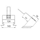 Hemmschuhhalter G 36, verzinkt, zum Anschrauben