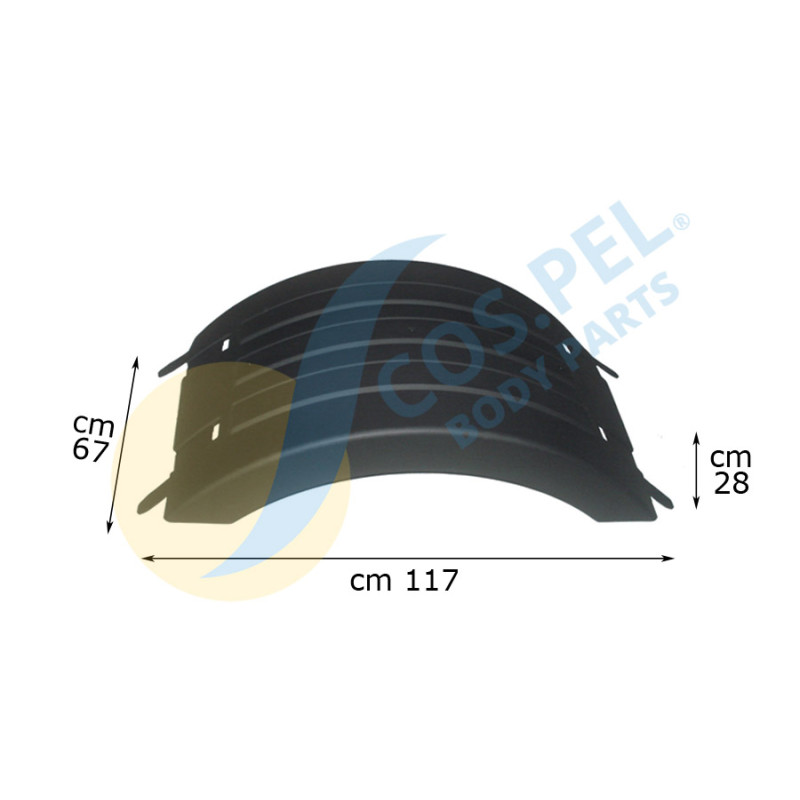 Kotflügel hinten, rechts-links passend für RENAULT MAGNUM VOLVO FE 