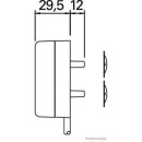 HERTH+BUSS ELPARTS 82710101 Seitenmarkierungsleuchte 12 V, 24 V, W5W, Doppelanschluss passend für MAN F2000, L2000, M 2000 L