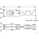 50x HERTH+BUSS ELPARTS 50251484 Crimpverbinder AMP Tyco MCP 2.8, 1,0 - 2,5 mm² passend für MAN, MERCEDES-BENZ