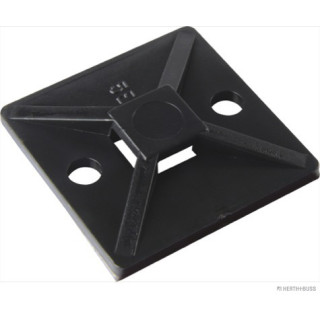 100x HERTH+BUSS ELPARTS 50265722 Befestigungssockel, Kabelbinder mit Klebefolie, 28 x 28 passend für FUTECO