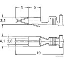 50x HERTH+BUSS ELPARTS 50251813 Crimpverbinder AMP Tyco...