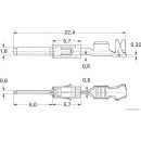 50x HERTH+BUSS ELPARTS 50253312 Crimpverbinder AMP Tyco...