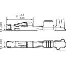 50x HERTH+BUSS ELPARTS 50253465 Crimpverbinder KOSTAL MLK 1,2 Sm ELA, 0,75 - 1 mm² passend für MERCEDES-BENZ