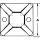 100x HERTH+BUSS ELPARTS 50265720 Befestigungssockel, Kabelbinder mit Klebefolie, 38 x 38 mm