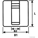 100x HERTH+BUSS ELPARTS 50265729 Befestigungssockel,...