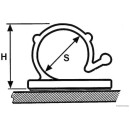 100x HERTH+BUSS ELPARTS 50265729 Befestigungssockel, Kabelstrang Klebefolie, 21 x 18 mm, für Kabel-Ø 9 mm