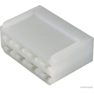 10x HERTH+BUSS ELPARTS 50290284 Steckgehäuse 8-polig, 6,3 mm, Flachsteckhülse passend für MERCEDES-BENZ, SCANIA, FUTECO