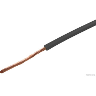 50m HERTH+BUSS ELPARTS 51275107000 Elektroleitung FLY 1,0 mm², schwarz, PVC passend für Maypole