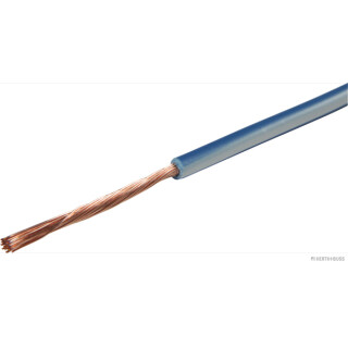 50m HERTH+BUSS ELPARTS 51275128061 Elektroleitung FLY 1,5 mm², blau/weiß, PVC