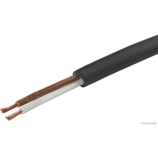 25m HERTH+BUSS ELPARTS 51275422000 Elektroleitung FLRYY11Y, 2 x 1,0 mm², weiß/braun, PU